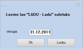 Ladude sulgemine korrga4