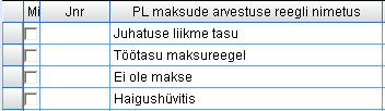 Maksuarvestuse reeglid