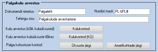 Palga maarangud_kulu arvestus 2